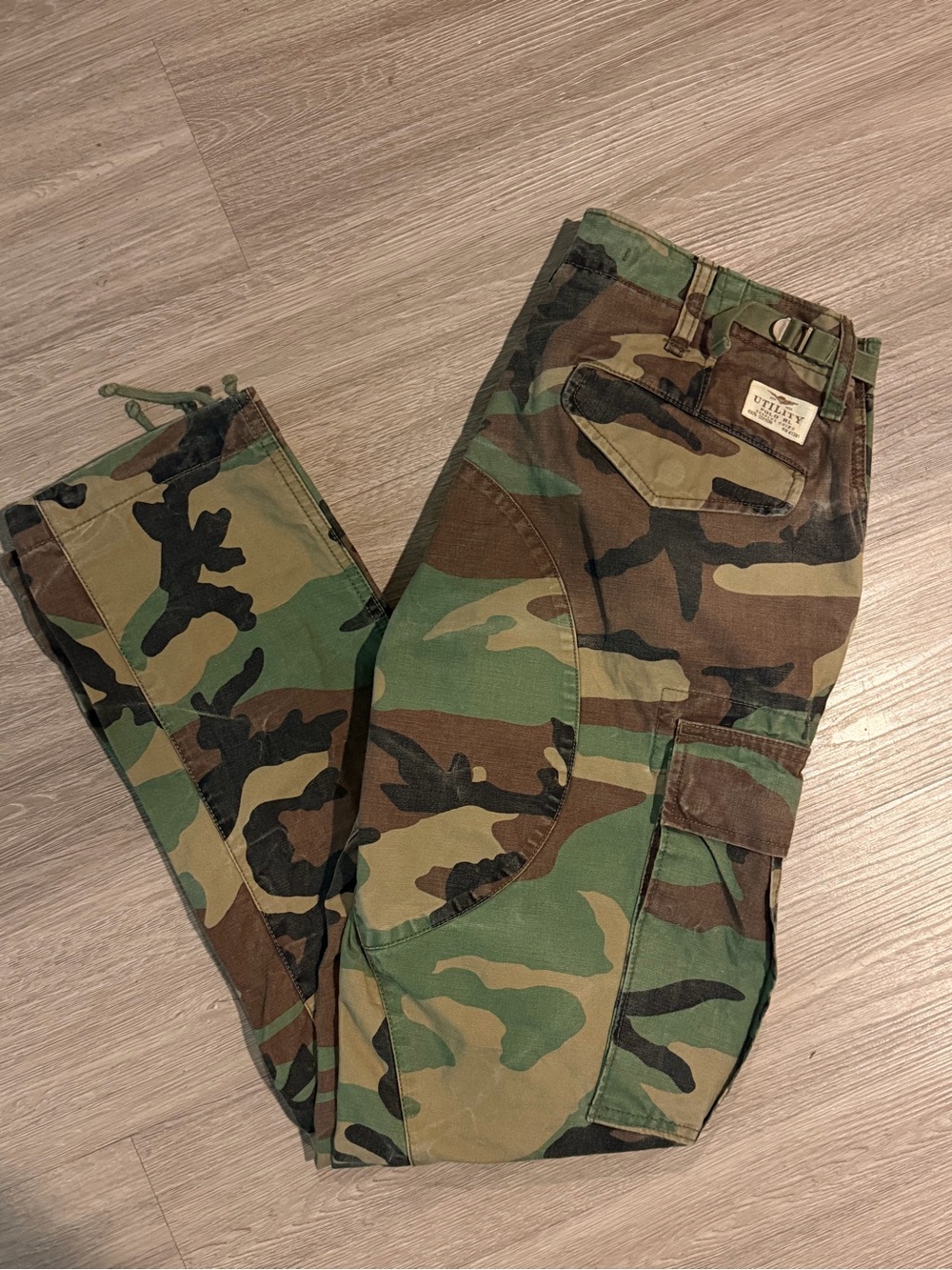 Polo Ralph Lauren Pants Mens Army Camo Stretch Straight Fit Polo Chino Sz 32/30